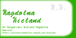 magdolna wieland business card